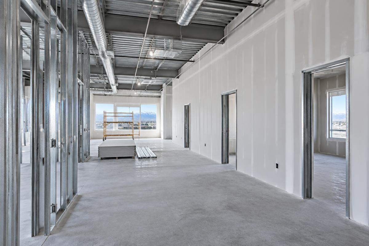 commercial drywall & metal stud framing project in Salt Lake City, UT